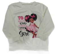 Bílé triko s dívkou 