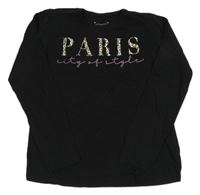 Černé triko s nápisem Primark