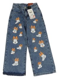 Nové - Modré wide leg rifle s Minnie LC Waikiki 