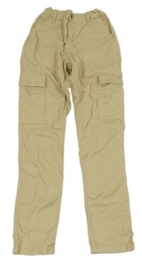 Béžové slim cargo kalhoty Blue ridge