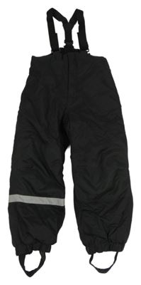 Černé šusťákové laclové oteplovačky H&M