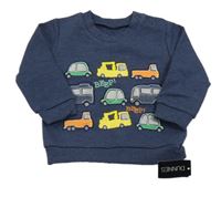 Nové - Tmavomodrá mikina s auty Dunnes