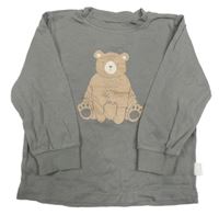 Šedé triko s medvídkem Pusblu
