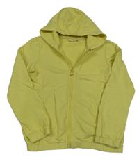 Žlutá propínací mikina s kapucí Kids 