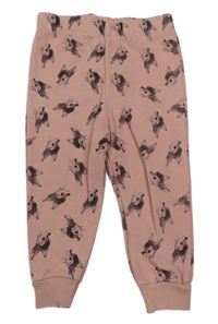 Růžové tepláky s Bambim Primark 