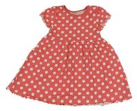 Růžové puntíkované bavlněné šaty Topomini 