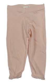 Světlerůžové capri legíny s krajkou C&A