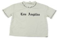 Bílé tričko s nápisy Shein 