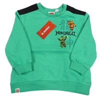 Nové - Zeleno-černá mikina s Ninjago Primark