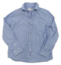 Modro-bílá pruhovaná košile Massimo Dutti