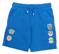 Modré teplákové kraťasy s Paw Patrol Nickelodeon