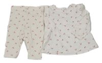 2set - Bílá tunika s třešničkami + legíny Tu