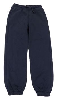 Tmavomodré cuff tepláky Dunnes