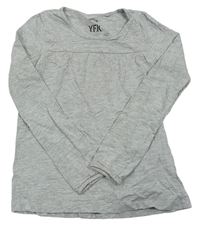 Šedé melírované triko Y.F.K.