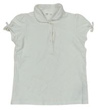 Bílé polo tričko s mašličkami M&S