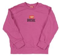Tmavorůžová mikina s logem DIESEL