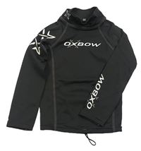 Antracitové UV triko s nápisem