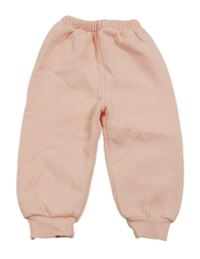 Broskvové teplé tepláky