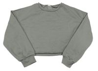 Tmavošedá crop mikina SHEIN