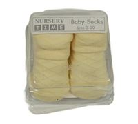 Nové - světležluté kárované ponožky NURSERY TIME