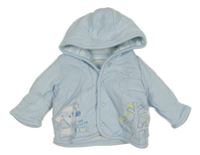 Světlemodrý zateplený kabátek s pejskem a kapucí M&S