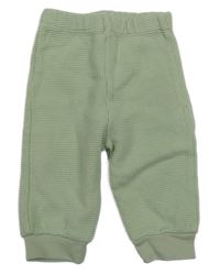 Světleolivové žebrované tepláky Hello Baby