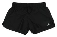 Černé šusťákové funkční kraťasy Domyos