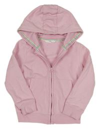 Světlerůžová propínací mikina s kapucí M&S