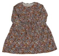 Černé květované šaty H&M