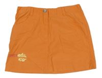 Oranžová plátěná s nápisem a květem