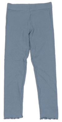 Modré žebrované legíny PRIMARK
