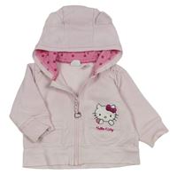 Světlerůžová propínací mikina s Hello Kitty a kapucí H&M