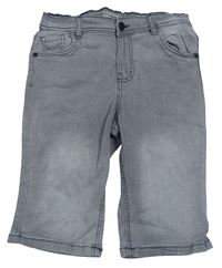 Šedé riflové skinny kraťasy Denim Co.