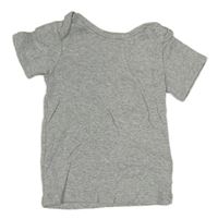 Šedé melírované tričko H&M