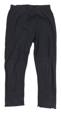 Tmavomodré žebrované legíny George