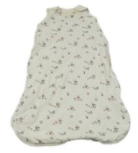 Smetanový zateplený spací pytel s Púem a Tygrem George