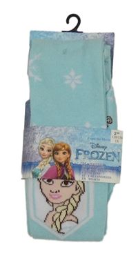 Nové - Světlemodré punčocháče s Frozen Disney