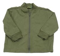 Khaki propínací mikina Topolino