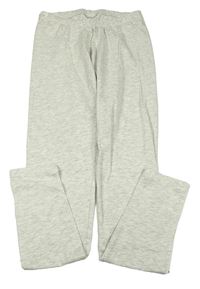 Světlešedé melírované legíny