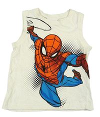 Světlebéžové tílko se Spidermanem Marvel