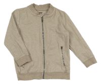 Béžová vzorovaná propínací mikina F&F