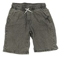 Šedé riflové jogger kraťasy Y.F.K.