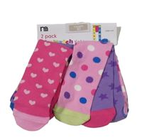 Nové - 2x barevné punčocháče Mothercare