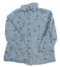 Světlemodrá košile s leopardy Pep&Co