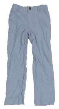 Světlemodré plátěné chino kalhoty H&M