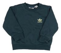 Tmavomodrá mikina s logem Adidas
