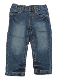 Tmavomodré skinny rifle 