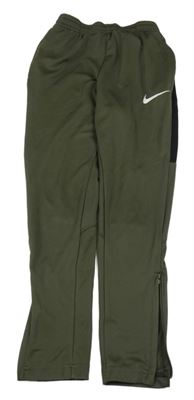 Khaki sportovní tepláky s logem Nike