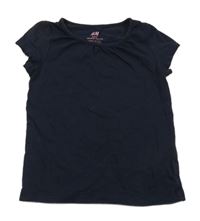 Tmavomodré tričko H&M