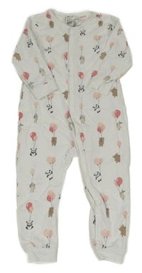 Bílý overal s medvědy H&M